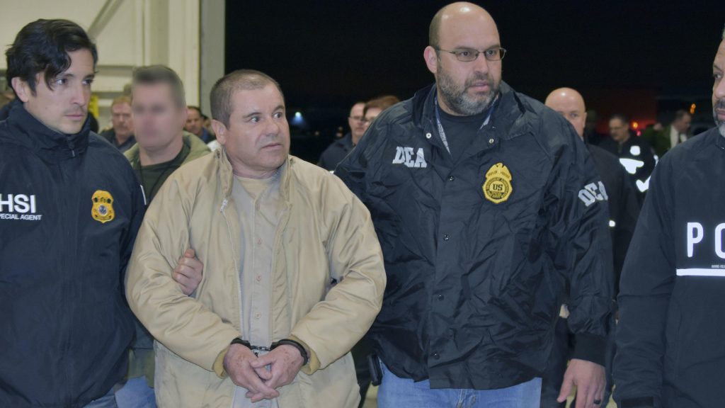 Extradición a Estados Unidos de El Chapo Guzmán, antiguo líder del Cártel de Sinaloa. Fuente: Departamento de Justicia estadounidense