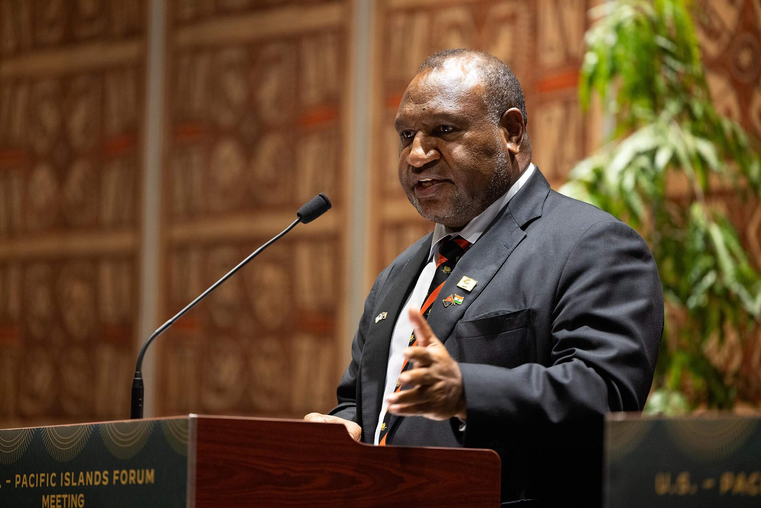 James Marape, primer ministro que ha decretado el estado de emergencia en Papúa Nueva Guinea.