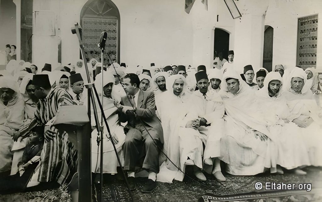 Miembros del Partido Istiqlal, formación que defendía la independencia de Marruecos