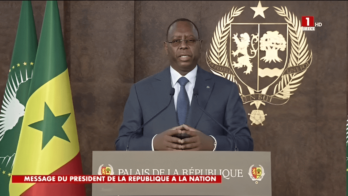 Macky Sall, presidente de Senegal, anuncia el aplazamiento de las elecciones