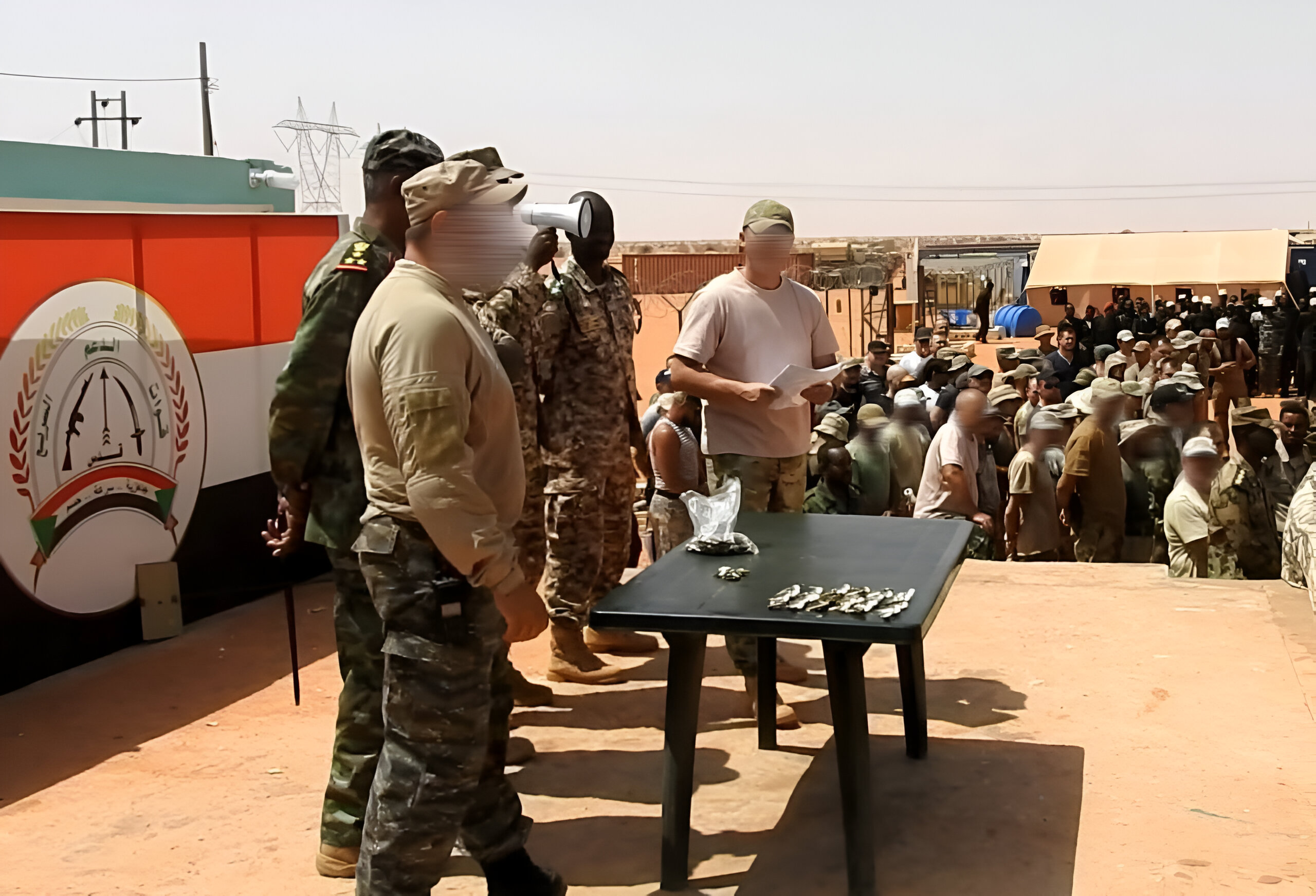Instructores militares de Wagner en Sudán. 2019. Wagner ha sido una de las piezas clave de la presencia rusa en Sudán.