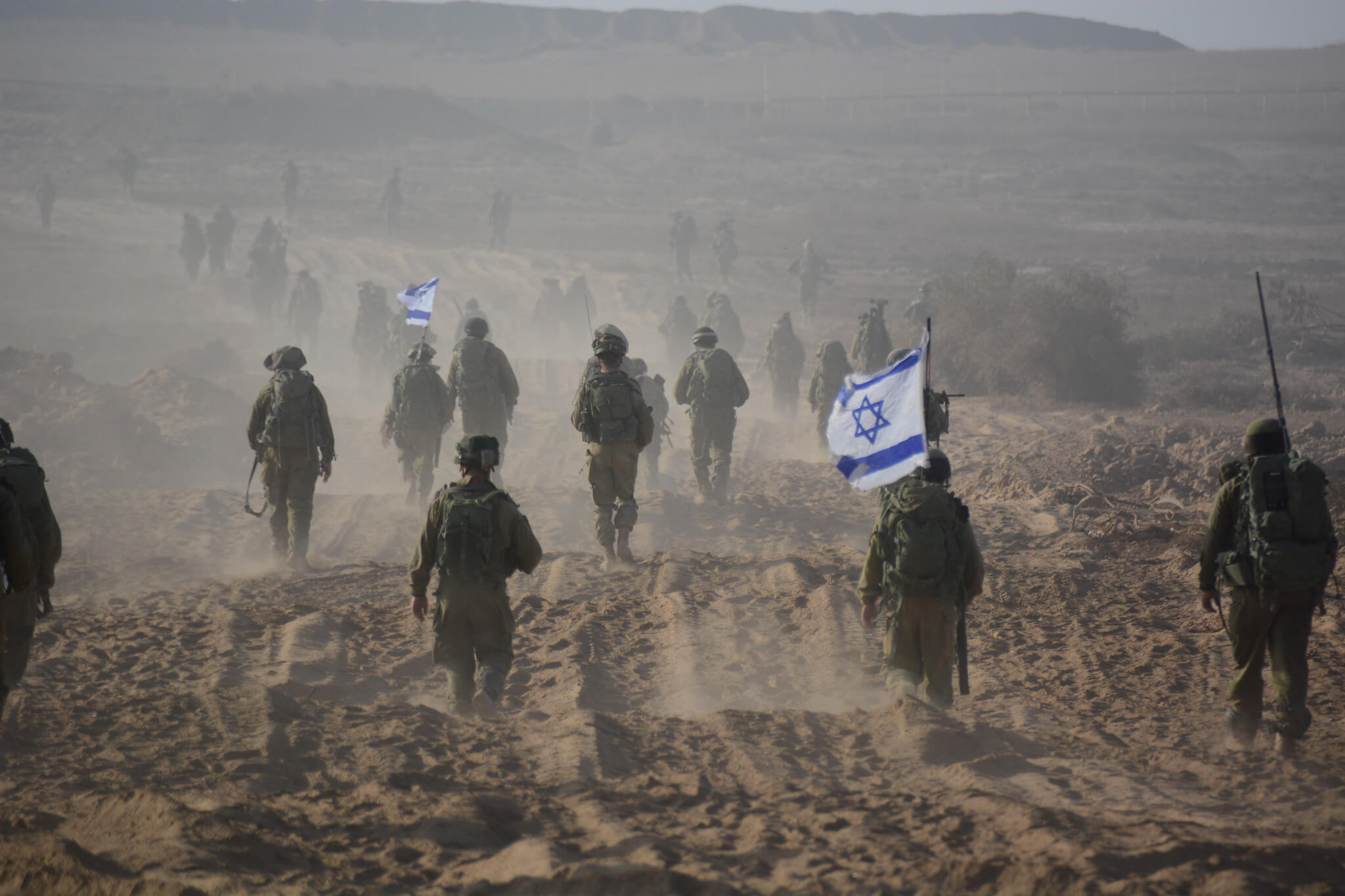 Soldados del ejército israelí durante una operación militar en la Franja de Gaza en 2014.