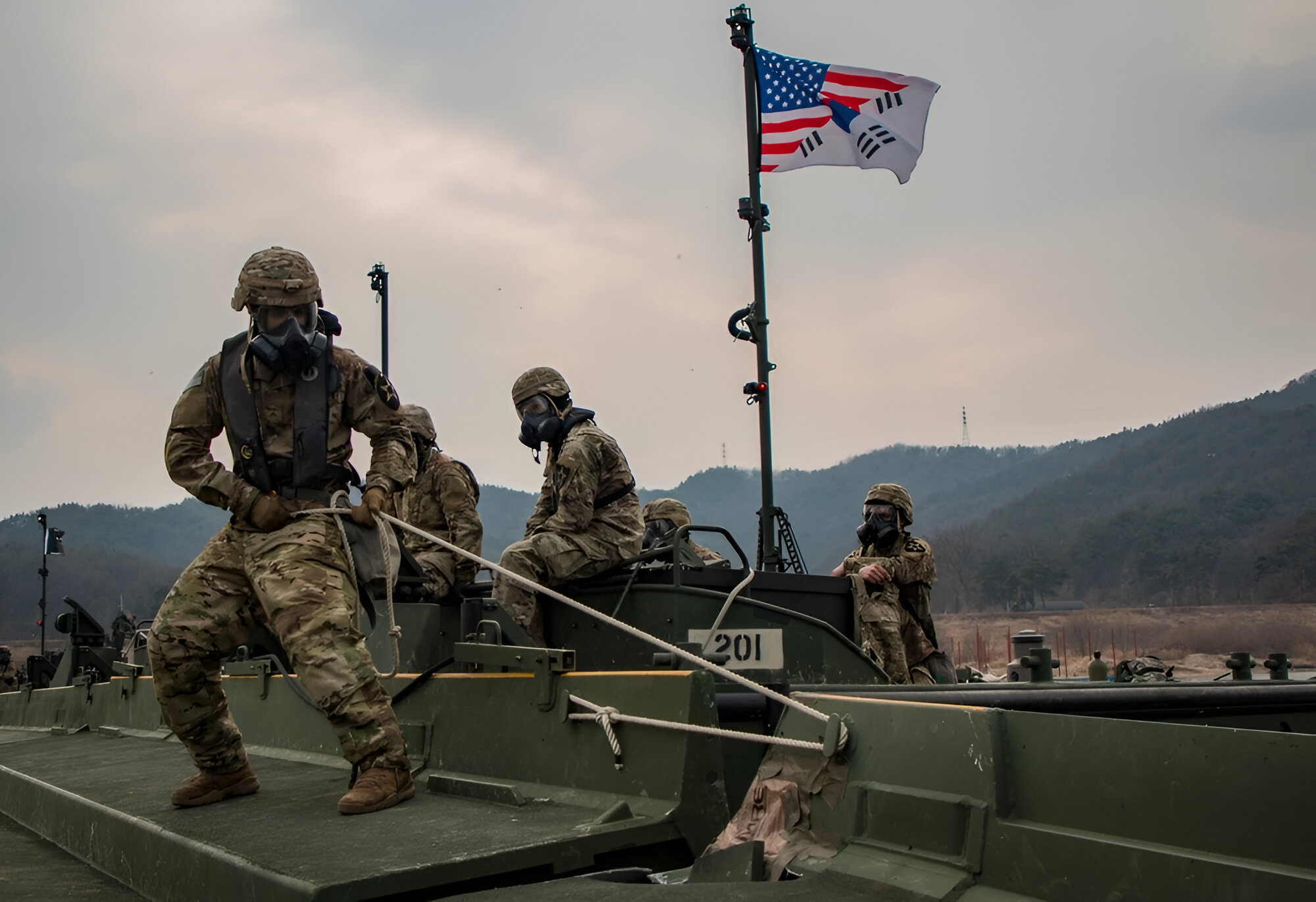 Ejercicios militares conjuntos realizados por los ejércitos de Corea del Sur y Estados Unidos en 2019.