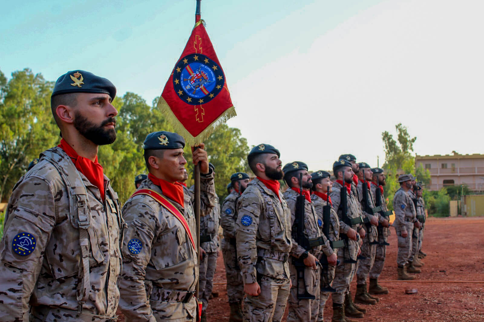 Efectivos españoles desplegados en la operación EUTM Mali.