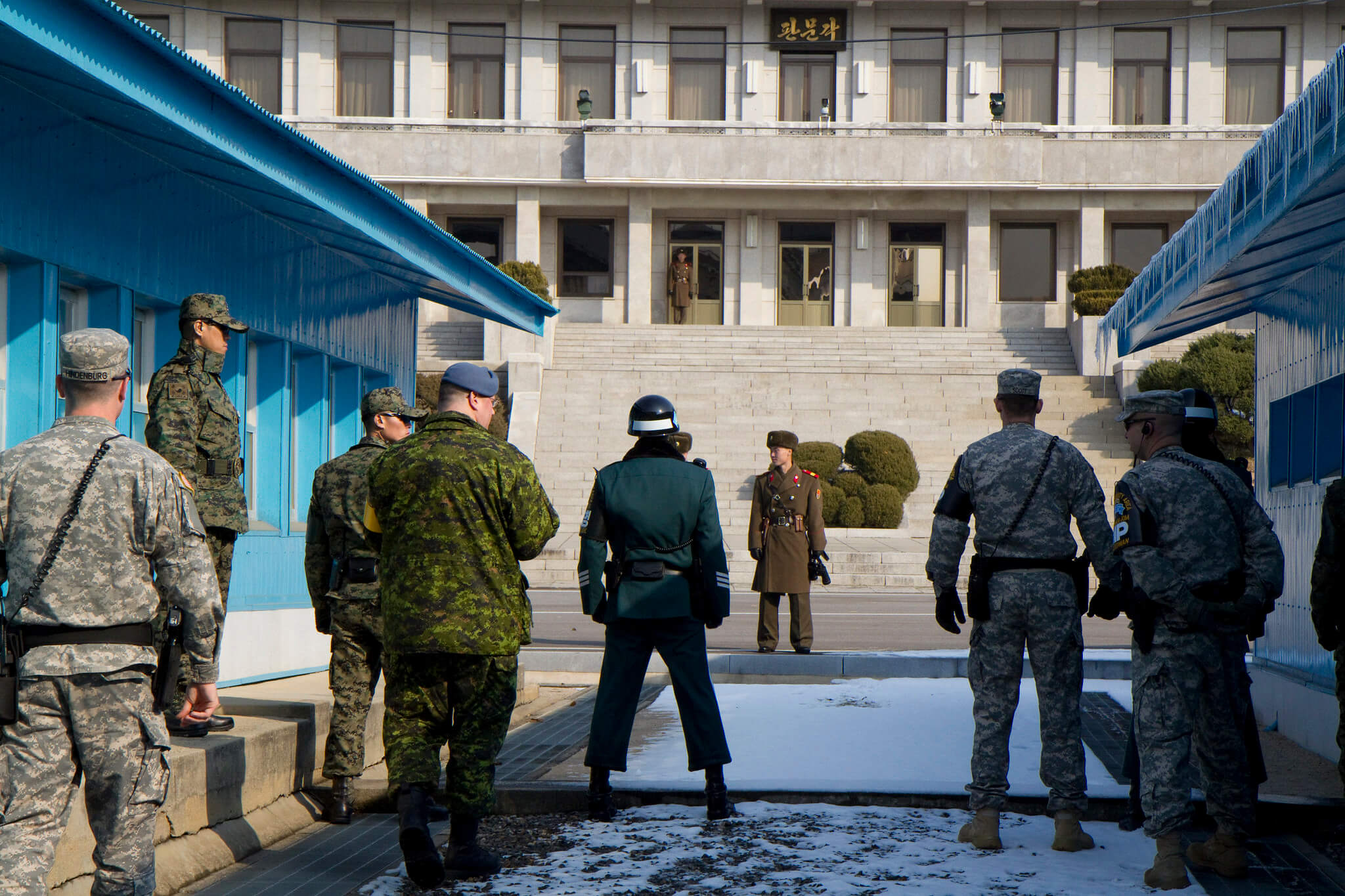 Área de seguridad conjunta (JCS) ubicada en la Zona Desmilitarizada de Corea.