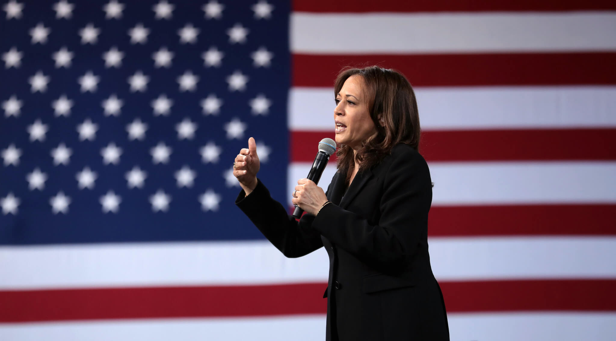 Kamala Harris comparece en un acto público celebrado en 2019 en Las Vegas.
