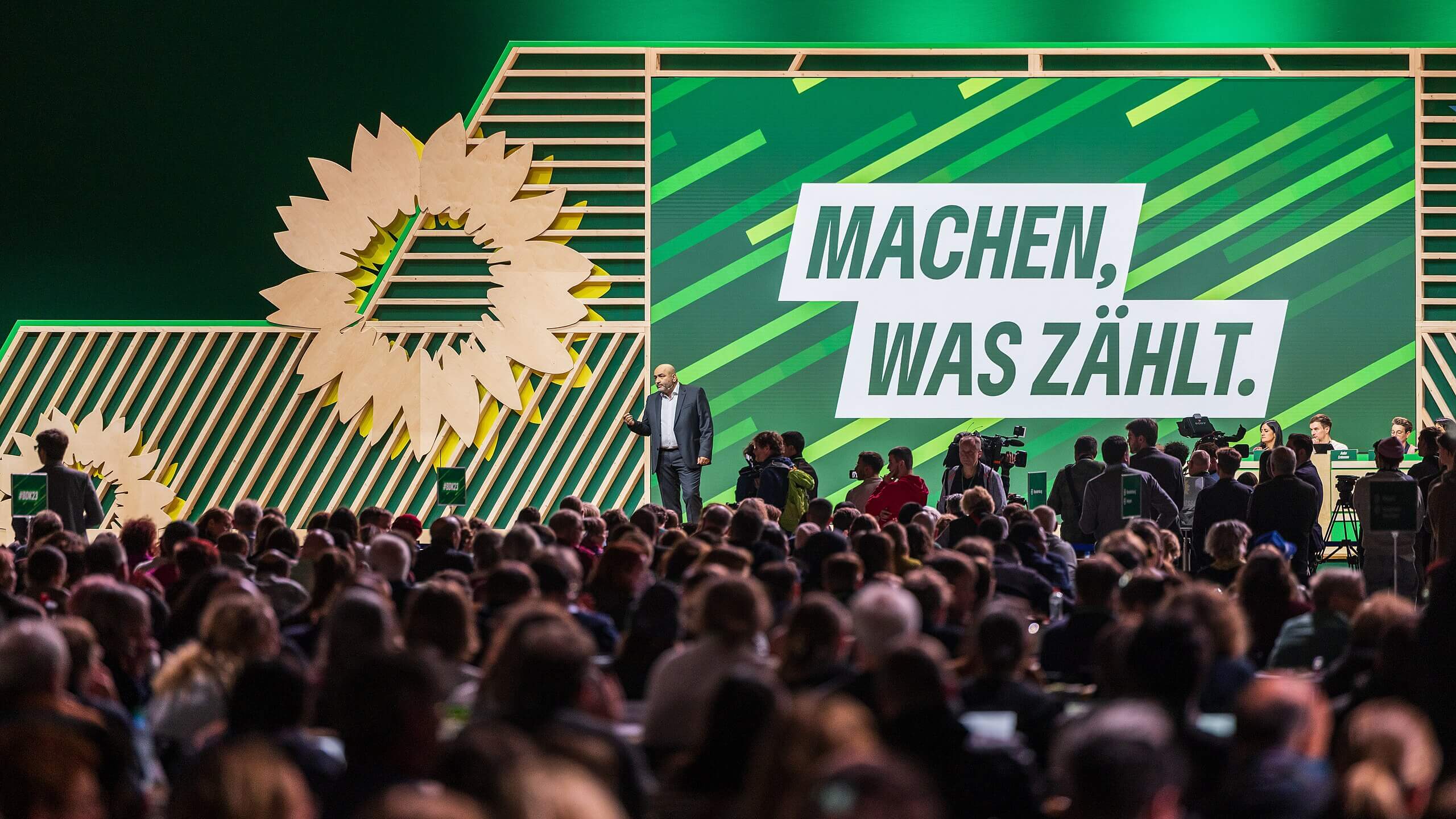 Acto político de los Verdes alemanes.