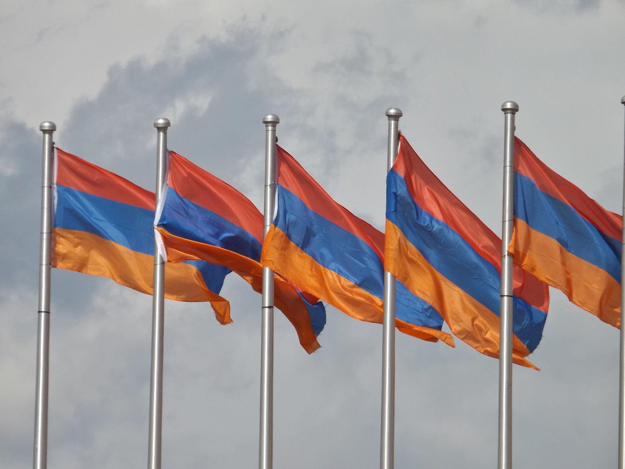 Banderas nacionales de Armenia.