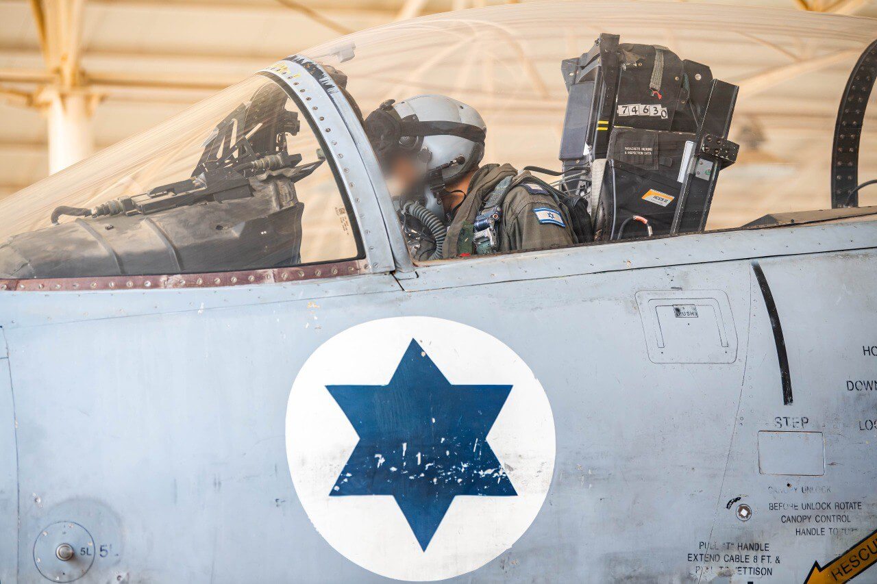 Avión militar usado por Israel para atacar Líbano.