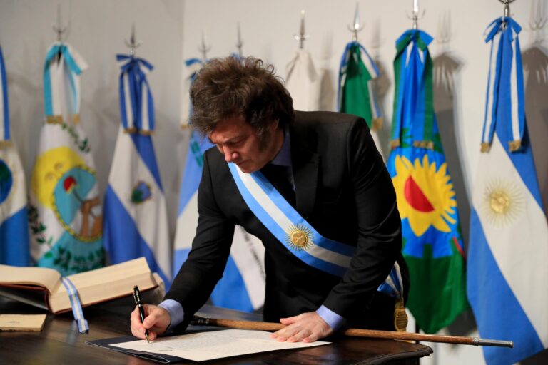 Javier Milei, presidente de Argentina