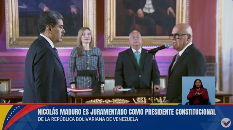 Nicolás Maduro jura como presidente de Venezuela