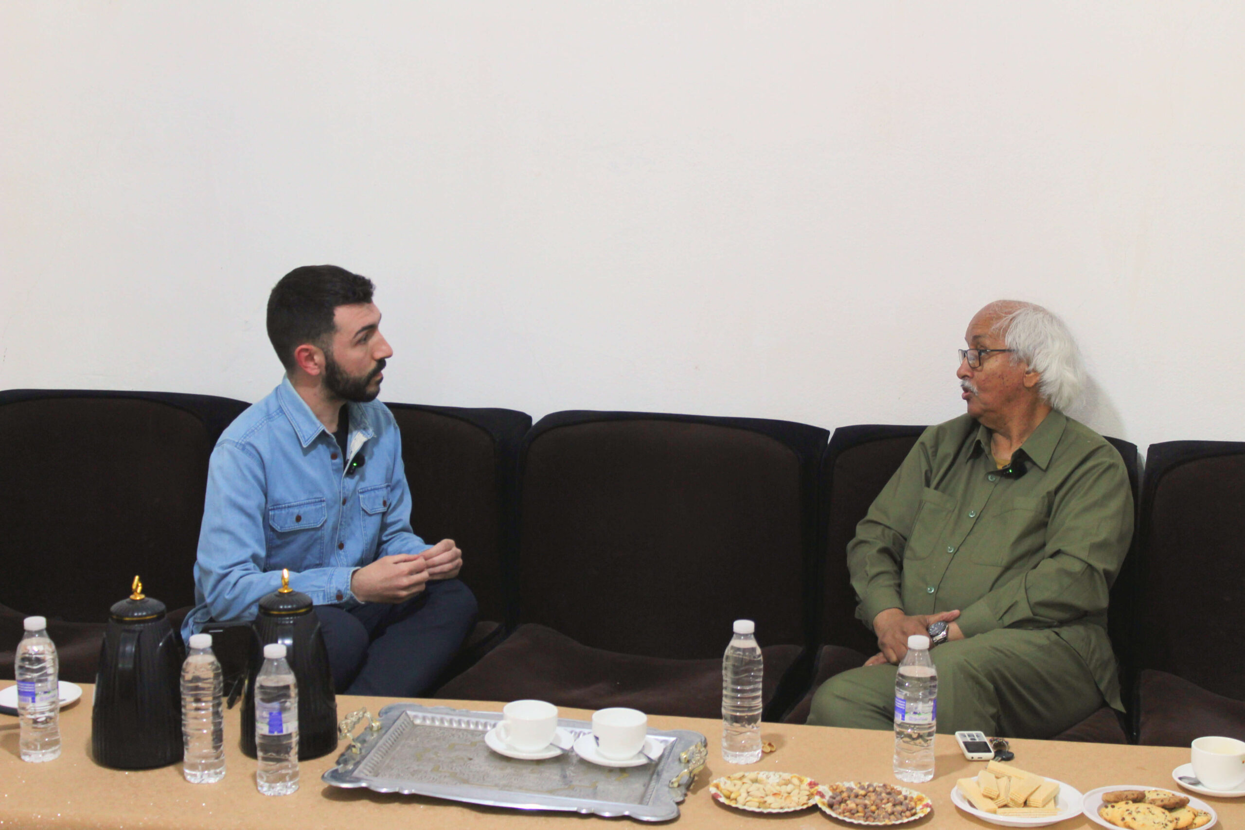 Entrevista con el viceministro de Exteriores, Brahim Mokhtar, en Rabuni, Argelia.