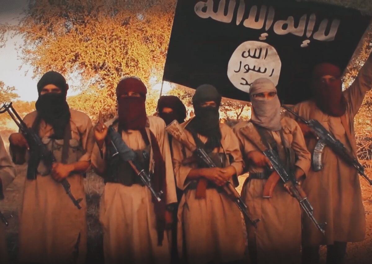 Combatientes del Grupo de Apoyo al Islam y a los Musulmanes (JNIM) en Burkina Faso.