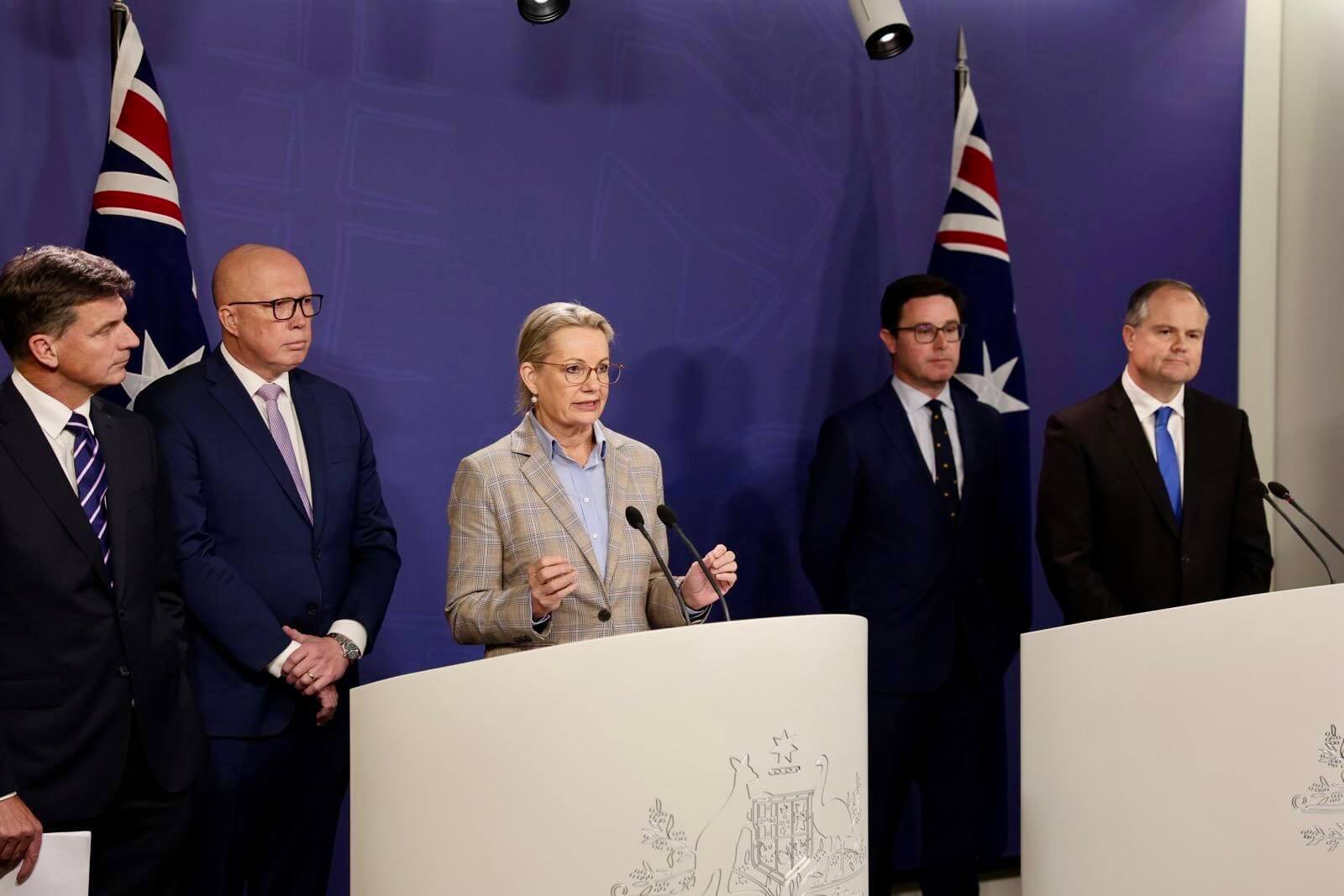Sussan Lay, líder del opositor Partido Liberal, la principal formación de la derecha australiana, 
