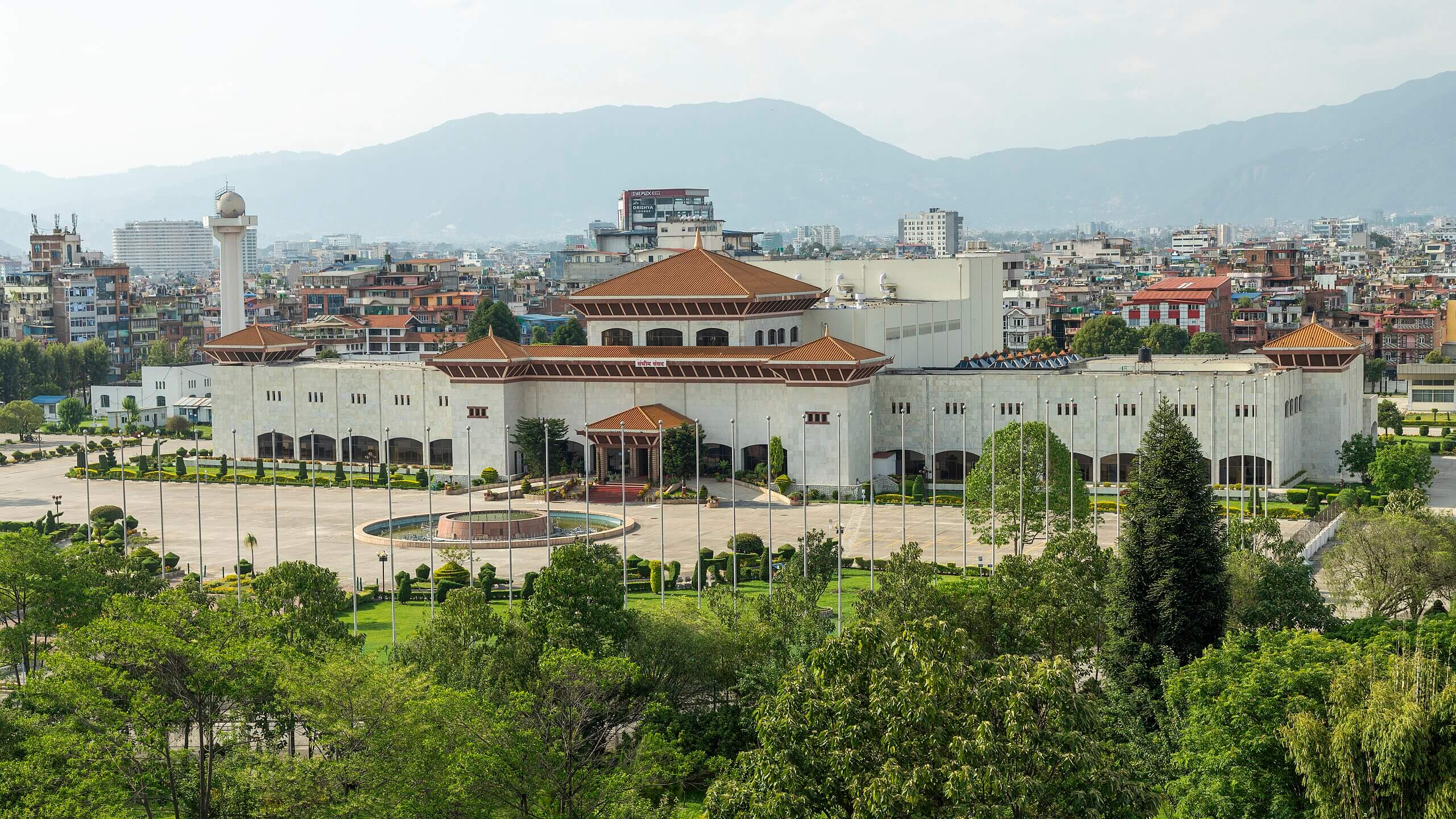 El complejo parlamentario de Nepal, en Katmandú.