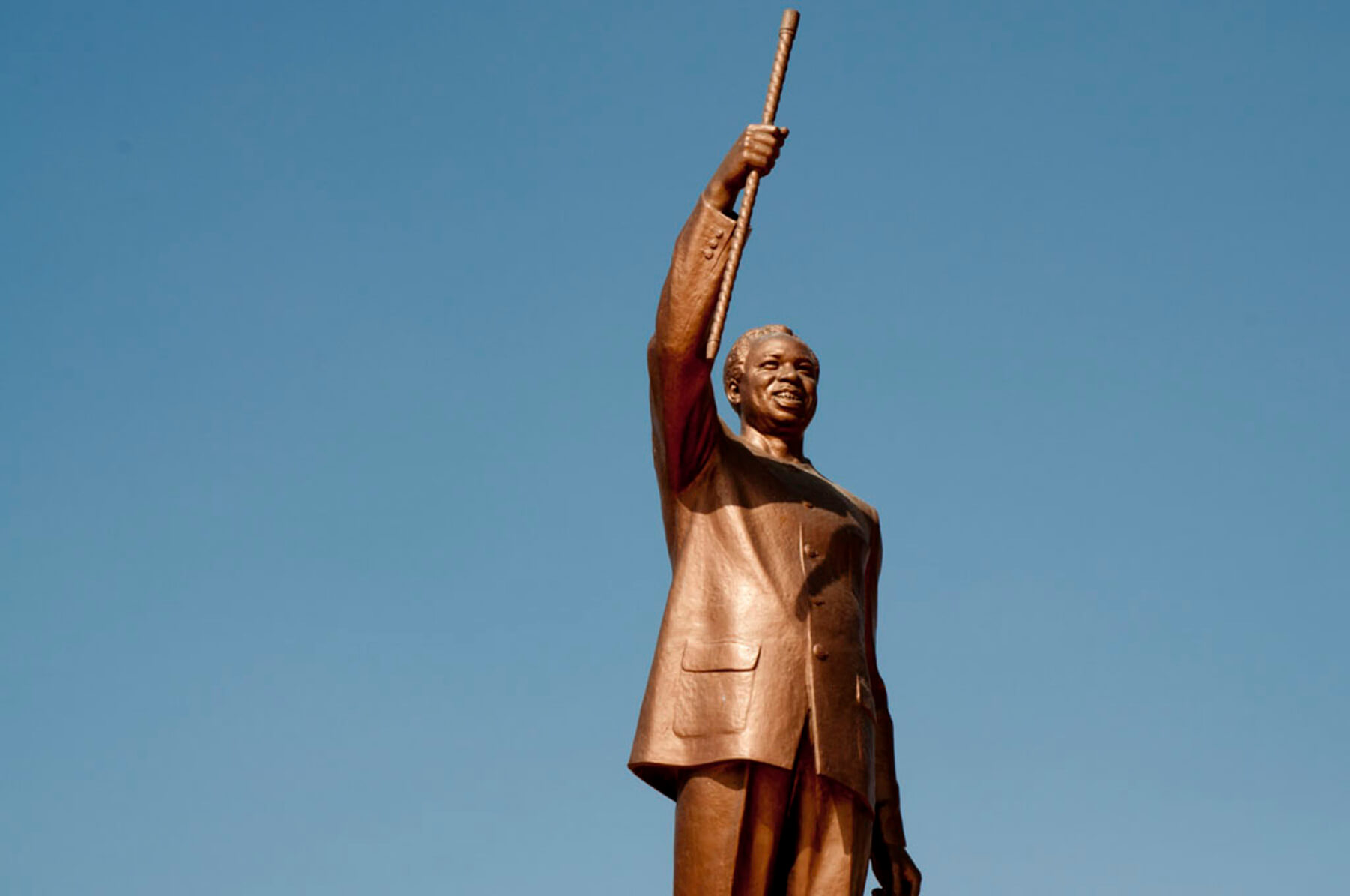 Estatua de Julius Nyerere en Dodoma, la capital de Tanzania.