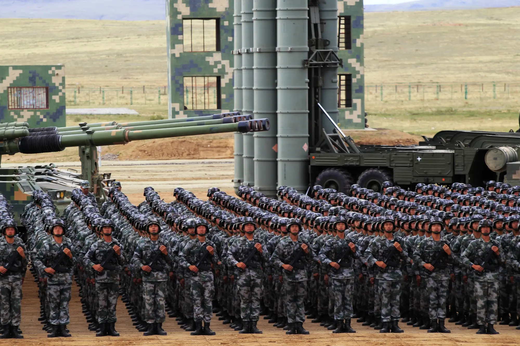 Efectivos del Ejército Popular de Liberación (EPL) de China.