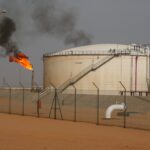 Yacimiento petrolífero El Sharara, operado por Repsol, en Libia.