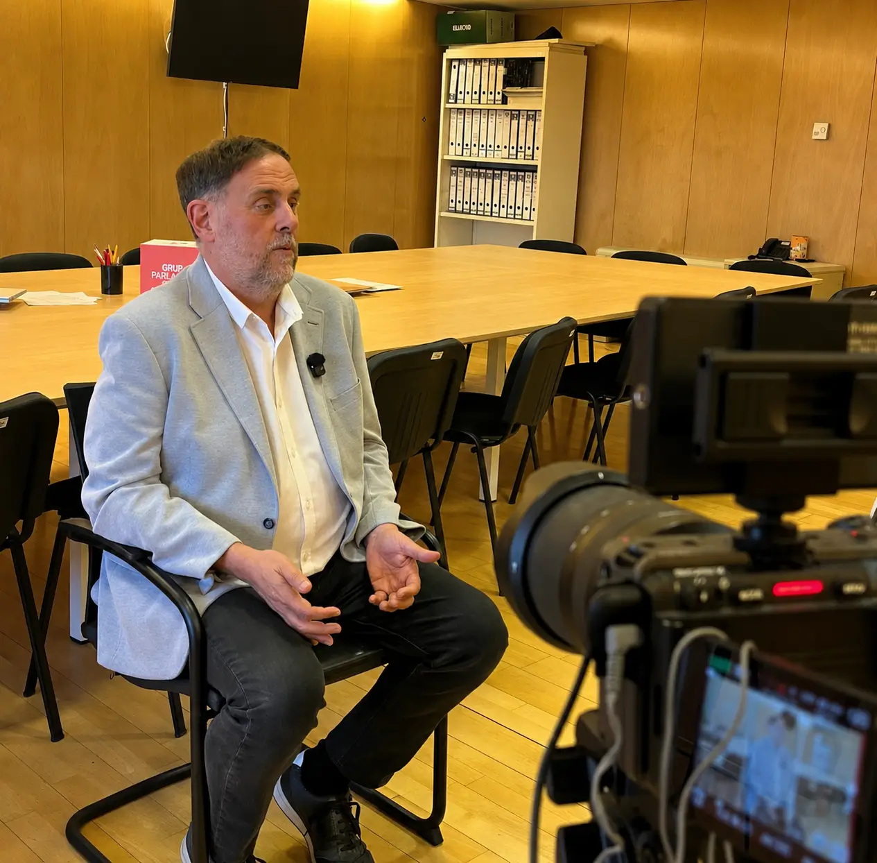 Oriol Junqueras, presidente de Esquerra Republicana de Catalunya (ERC), en la entrevista concedida a Descifrando la Guerra.