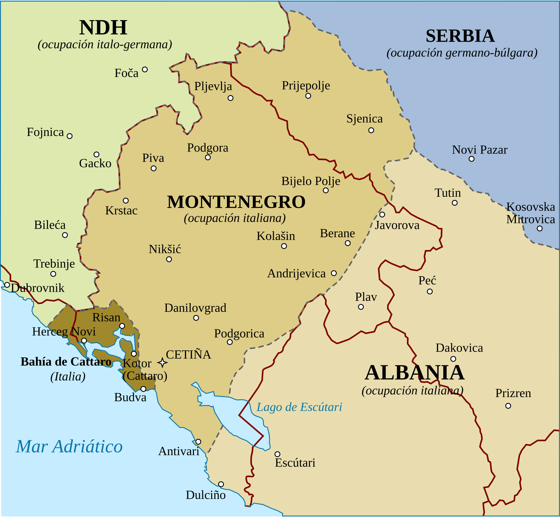 Montenegro durante la Segunda Guerra Mundial.