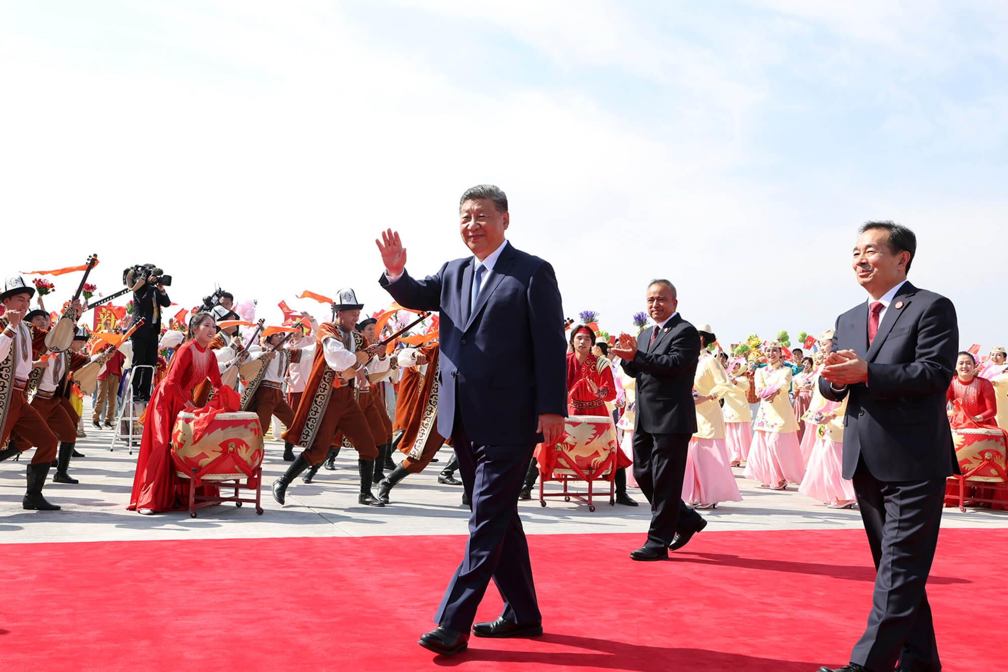 Xi Jinping presidente de China y secretario general del Partido Comunista de China, visita Urumqi, capital de Sinkiang y una de las principales ciudades con presencia de población uigur, en 2025.